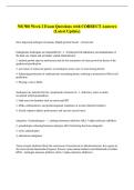 NR 508 Week 2 Exam Questions with CORRECT Answers &NewLine;&lpar;Latest Update&rpar; 