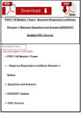 PSYC 140 Module 1 Exam - Requires Respondus LockDown Browser &plus; Webcam &vert;Questions and Answers&vert;20262027 Update&vert;100&percnt; Correct&period;