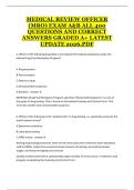 Medical Review Officer &lpar;MRO&rpar; Certification Exam A & B &ndash; 400 Practice Questions and Answers Study Guide 2026