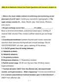 BIOL30 Air Methods Critical Care Exam Questions and Answers