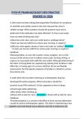 EVOLVE Pharmacology HESI Practice Questions and Answers Already Graded A&plus; 2026 Update