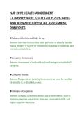 NUR 2092 HEALTH ASSESSMENT&NewLine;COMPREHENSIVE STUDY GUIDE 2026 BASIC&NewLine;AND ADVANCED PHYSICAL ASSESSMENT&NewLine;PRINCIPLES