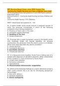 NP2 Nursing Board Exam June 2008 Answer Key&NewLine;'Community Health Nursing and Care of Mother and Child'