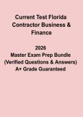 Current Test Florida Contractor Business & Finance PDF &vert; Exam Study Guide & Practice Questions