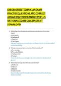OHIO BIOFUEL TECHNICIAN EXAM&NewLine;PRACTICE QUESTIONS AND CORRECT ANSWERS &lpar;VERIFIED ANSWERS&rpar; PLUS RATIONALES 2026 Q&A &vert; INSTANT DOWNLOAD&NewLine;