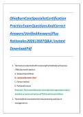 Ohio Burn Care Specialist Certification Practice Exam Questions And Correct Answers &lpar;Verified Answers&rpar; Plus Rationales 2026&vert;2027 Q&A &vert; Instant Download Pdf