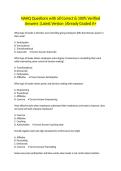 NAHQ Questions with all Correct & 100&percnt; Verified Answers &vert;Latest Version &vert;Already Graded A&plus;