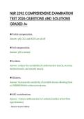 NUR 2392 COMPREHENSIVE EXAMINATION&NewLine;TEST 2026 QUESTIONS AND SOLUTIONS&NewLine;GRADED A&plus;