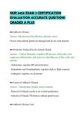 NUR 3450 EXAM 3 CERTIFICATION&NewLine;EVALUATION ACCURATE QUESTIONS&NewLine;GRADED A PLUS&NewLine;