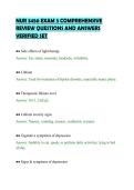 NUR 3450 EXAM 3 COMPREHENSIVE&NewLine;REVIEW QUESTIONS AND ANSWERS&NewLine;VERIFIED SET