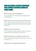 NUR 3450 EXAM 4 ACTUAL QUESTIONS&NewLine;AND CORRECT ANSWERS COMPLETE&NewLine;STUDY GUIDE&NewLine;