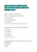 NUR 3450 EXAM 4 CERTIFICATION&NewLine;EVALUATION ACCURATE QUESTIONS&NewLine;GRADED A PLUS&NewLine;