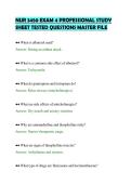 NUR 3450 EXAM 4 PROFESSIONAL STUDY&NewLine;SHEET TESTED QUESTIONS MASTER FILE