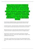 FTCE NaVaED Middle Grades Science 5&ndash;9 Final Exam 2025 &ndash; Study Guide with Practice Questions and Verified Answers