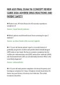 NUR 6531 FINAL EXAM 116 CONCEPT REVIEW&NewLine;GUIDE 2026 ADVERSE DRUG REACTIONS AND&NewLine;PATIENT SAFETY