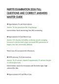 NUR170 EXAMINATION 2026 FULL&NewLine;QUESTIONS AND CORRECT ANSWERS&NewLine;MASTER GUIDE&NewLine;
