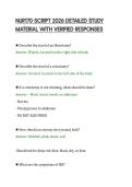 NUR170 SCRIPT 2026 DETAILED STUDY&NewLine;MATERIAL WITH VERIFIED RESPONSES&NewLine;