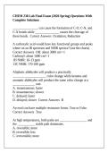CHEM 238 Lab Final Exam &lpar;2026 Spring&rpar; Questions With Complete Solutions