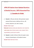 APEA 3P Predictor Exam Questions & Detailed Answers 2024&ndash;2026 &vert; Complete A&plus; Study Guide
