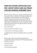 NURSE PRACTITIONER CERTIFICATION EXAM&NewLine;PREP CONCEPT REVIEW GUIDE 2026 PRIMARY&NewLine;CARE AND ADVANCED ASSESSMENT SKILLS