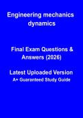 Engineering Mechanics Dynamics PDF &vert; Complete Study Guide&comma; Solved Problems & Exam Revision Notes