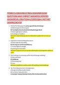 PENNSYLVANIA INDUSTRIAL DESIGNER EXAM QUESTIONS AND CORRECT ANSWERS &lpar;VERIFIED ANSWERS&rpar; PLUS RATIONALES 2026 Q&A &vert; INSTANT DOWNLOAD PDF