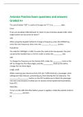 Avionics Practice Exam questions and answers&NewLine;Graded A&plus;