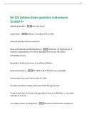 BA 323 Syllabus Exam questions and answers&NewLine;Graded A&plus;