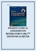 Test bank-Wilkins&rsquo; Clinical Assessment in Respiratory Care 8th Edition by Heuer-Complete Guide All Chapters &lpar;1-21&rpar; Latest Update 2025&NewLine;