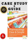 Full Case Study Guide for Pharmacology Clear & Simple&colon; A Guide to Drug Classifications and Dosage Calculations 4th Edition by Cynthia J&period; Watkins &lpar;2026&rpar; Complete Chapter-by-Chapter Scenario Analysis Verified Key Issues&comma; Guiding Questions & Evidence-Based S