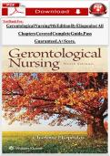 Test Bank for Gerontological Nursing 9th Edition by Charlotte Eliopoulos &vert; All Chapters Covered Complete Guide