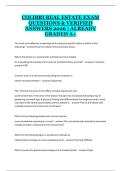 Colibri Real Estate Exam Study Guide 2025&sol;2026 &ndash; Practice Questions and Answers