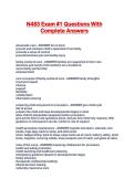 N483 Exam &num;1 Questions With Complete Answers