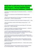 MACS 609 Certification Exam Questions&NewLine;and Answers &vert; Newest Updated Study&NewLine;Guide with Accurate Solutions &vert; Grade A&plus;