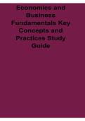Economics and Business Fundamentals Key Concepts and Practices Study Guide 2025&sol; 2026 Updated Business Economics Exam Prep Workbook