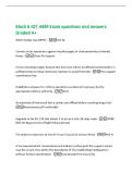Block 6 IQT ABM Exam questions and answers&NewLine;Graded A&plus;&NewLine;