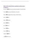 Bmet 103 medical Exam questions and answers&NewLine;Graded A&plus;