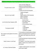 EMD Recertification Test Prep Questions with Answers Graded A&plus;