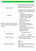 FLETC Written Exam &num;1 Test Questions with Answers Graded A&plus;