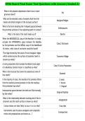 EFDA Board Final Exam Test Questions with Answers Graded A&plus;