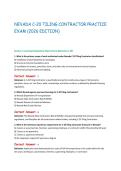 NEVADA C-20 TILING CONTRACTOR PRACTICE&NewLine;EXAM &lpar;2026 EDITION&rpar;