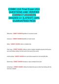 COMM 1110 Final Exam UGA QUESTIONS AND VERIFIED CORRECT ANSWERS GRADED A&plus; -LATEST 2026-2027- 100- GUARANTEED PASS&period;docx&NewLine;&NewLine;