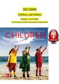 Test bank for children 14th edition santrock full chapter newest version