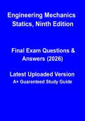 Engineering Mechanics&colon; Statics &lpar;Ninth Edition&rpar; PDF &vert; Complete Study Guide&comma; Solved Problems & Exam Revision Notes