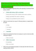 CVSA Complete Class A&sol;B Knowledge Test Bundle 2026 &vert; Class A & B Practice Exams&comma; Inspection Bulletins & High-Yield Review Guide &vert; Latest Update &vert; 100&percnt; Accurate Solutions