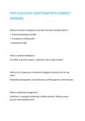 PMT 0140 EXAM QUESTIONS WITH CORRECT ANSWERS&period;