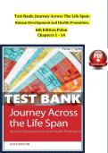 Test Bank&colon; Journey Across The Life Span&colon;&NewLine;Human Development and Health Promotion&comma;&NewLine;6th Edition Polan&NewLine;Chapters 1 - 14