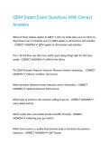 QDM Expert Exam Questions With Correct Answers