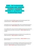 BOMI - FM Fundamentals QUESTIONS AND VERIFIED CORRECT ANSWERS GRADED A&plus; -LATEST 2026-2027- 100- GUARANTEED PASS&period;docx&NewLine;&NewLine;