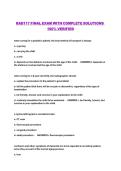 RAD117 FINAL EXAM WITH COMPLETE SOLUTIONS  &NewLine;100&percnt; VERIFIED